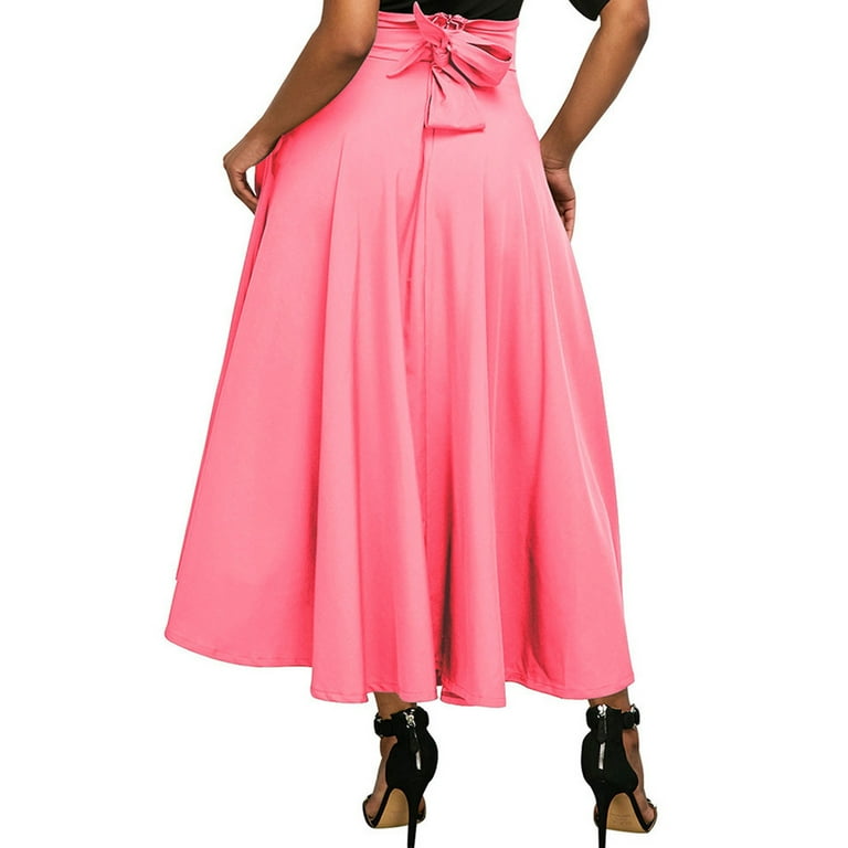 Mrat Plus Size Skirts for Curvy Ladies Women's Fashion High