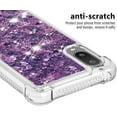 thumbnail image 4 of case for Samsung Galaxy A02 Case for Girls Women, Fashion Shiny Creativity Quicksand Flowing Liquid Floating Soft TPU Cover Glitter Cute Bling Clear Protective Case for Samsung Galaxy M02 RLS Purple, 4 of 14