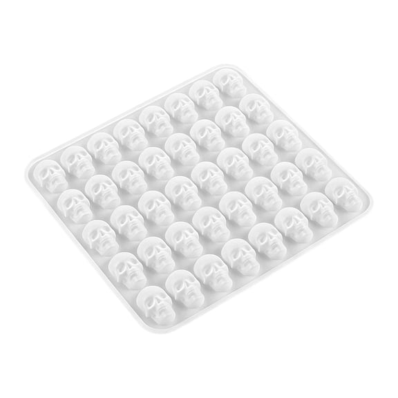 Silicone Skull Chocolate Mold 16.8cm Baking Candy Tray Reusable Halloween Cake Decorating