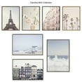 thumbnail image 6 of Kate and Laurel Sylvie Five Umbrellas Framed Canvas Wall Art by Caroline Mint, 23x33 White, Decorative Coastal Art for Wall, 6 of 7