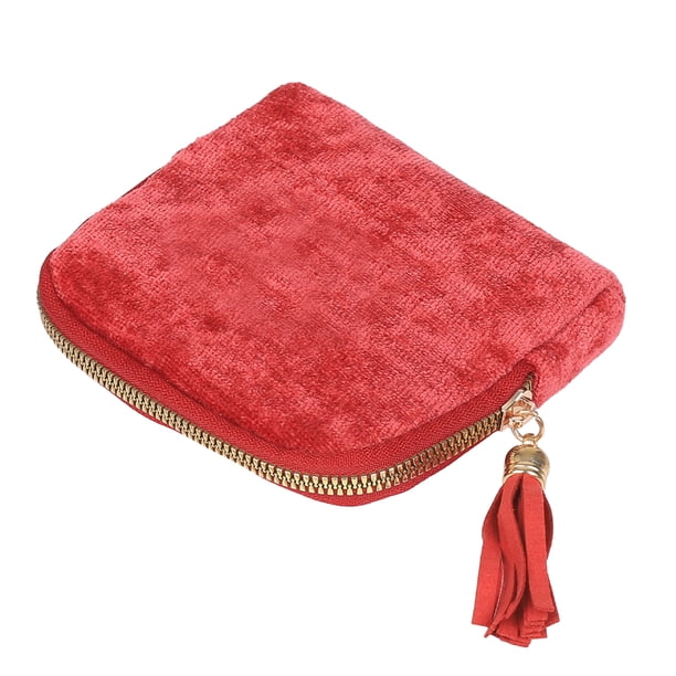Bolsa para guardar joyas con cierre de cremallera, organizador portátil de joyas con múltiples compartimentos.