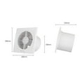 FENG20 6" WallMounted Exhaust Fan Silent Ventilation Extractor For