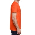 thumbnail image 2 of Jnriver Men's Short Sleeve Lightweight Heavy Cotton T-Shirt Regular-Fit Crewneck Tee for Casual Wear Gym Workout Summer Outfit - Orange - 3XL, 2 of 3