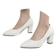thumbnail image 3 of Xiaoxatg Elegant Women's High Heels - Versatile Pointed Toe Heels with Durable Leather for Casual and Formal Occasions 5.5 Beige, 3 of 9