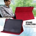 thumbnail image 5 of for iPad 10th Generation 10.9" 2022 Case - Shockproof Light Weight Protective Embossed Floral PU Leather with Pen Slot & Kickstand & Card Slots Case Cover for iPad 10th Gen 10.9 inch, Red, 5 of 8