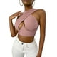 thumbnail image 1 of Txlixc Mujeres Cross Wrap Crop Tops, Adultos Verano Sin Mangas Recorte Tank Tops Txlixc Sexy, 1 of 2
