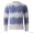 Blue, variant on Turilly Men's Sweater Fuzzy Mock Neck Abstract Print Pullover Sweater Soft Acrylic Knit Warm Casual Everyday Top
