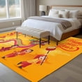 thumbnail image 4 of Large Area Rugs for Living Room Bedroom, Happy New Year 8'x10' Rug Washable Carpet Runner Indoor Outdoor, Red Yellow Dragon Dance Non Slip Floor Mats Rug for Kitchen, Patio, 4 of 8