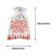 thumbnail image 2 of Bolsas de regalo navideñas con cordón | Bolsitas de papel de aluminio para recuerdos de fiestas | 16 x 24 cm para dulces, golosinas y pequeños obsequios | Decoración festiva para el aula y el árbol, 2 of 7