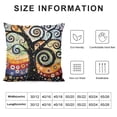 thumbnail image 6 of Acheng Throw Pillow Covers Colorful Circles Dots Tree of Life Soft Square Pillowcase,Cushion Case for Couch Sofa Bed Bedroom Car Living Room,2 pcs White, 6 of 6