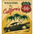 thumbnail image 3 of Ambesonne Retro Duvet Cover Set, California Advertising, King, Red Emerald, 3 of 3