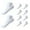 White, variant on Thermal Short Socks 10-Pack Solid Color Everyday Comfortable Breathable Low-Cut Design for Men and Women