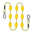 thumbnail image 3 of Almencla 60ft Tow Rope for 1 to 6 Riders for Tubing, Water Sports with 9 Floats, with Hook Heavy Duty Boating Tow Rope, Towable Tube Yellow Black Spots, 3 of 8
