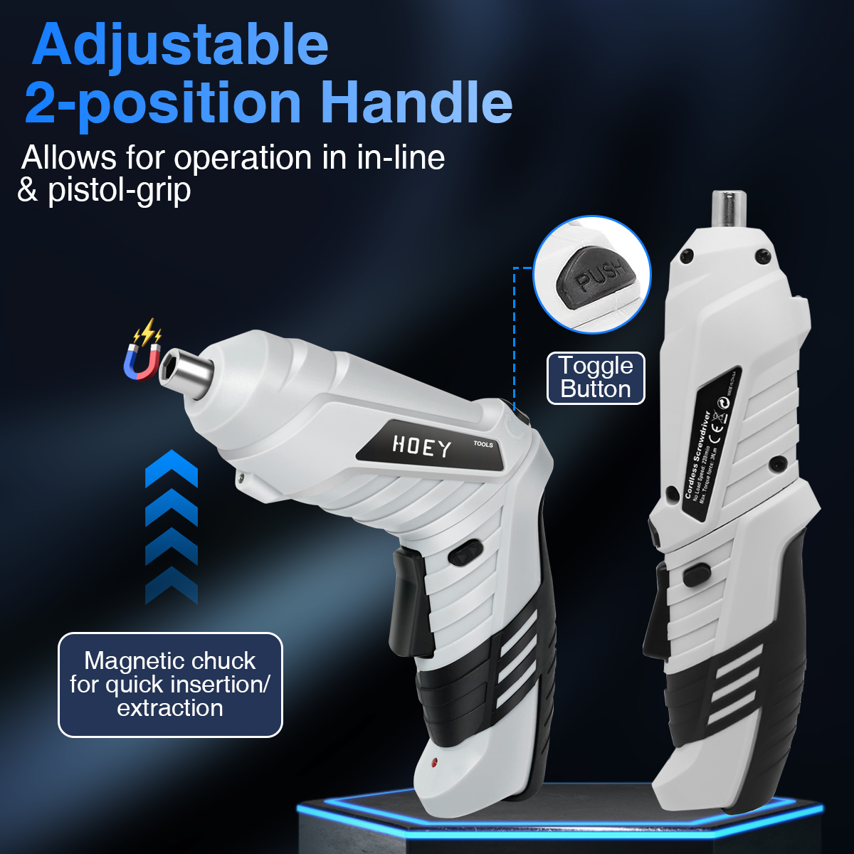 Hoey 47-in-1 Cordless Electric Screwdriver with USB Charging photo 5