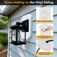 thumbnail image 4 of Siding Mounting Kit, 8141DBL Outdoor Light Mounting Block, Siding Mounting Plate for Lap Double and 4 Inch Siding White, 4 of 6