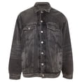 thumbnail image 1 of Pre-Owned Balenciaga Mirror Denim Jacket in Dark Grey Cotton, 1 of 2