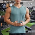 thumbnail image 7 of ZyeKqe Tank Tops for Men Crewneck Sleeveless Muscle Shirts Ribbed Workout Gym Running Tees, 7 of 7