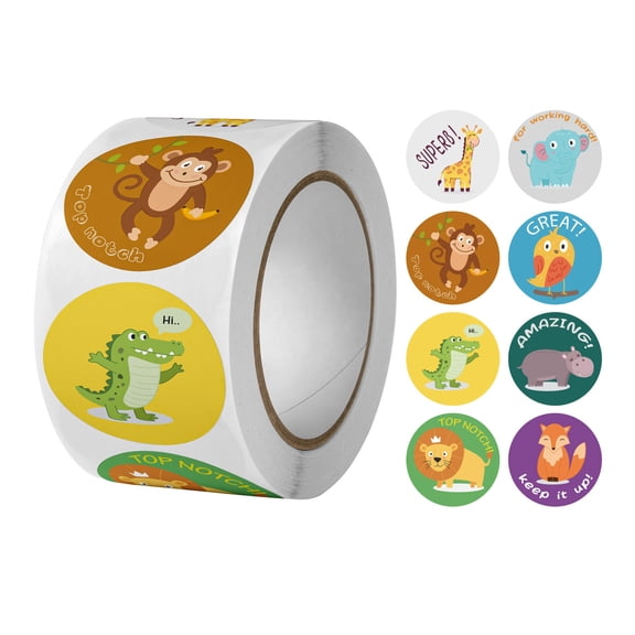 500 Sheet Incentive Reward Stickers Labels Roll for Kids Teacher Adults Parents Work Study Training Award Gifts
