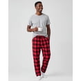 thumbnail image 7 of NY Threads Mens Flannel Pajama Pants with Pockets Soft Cotton Sleepwear Lounge PJ Bottoms, Medium, Black/Red, 7 of 7