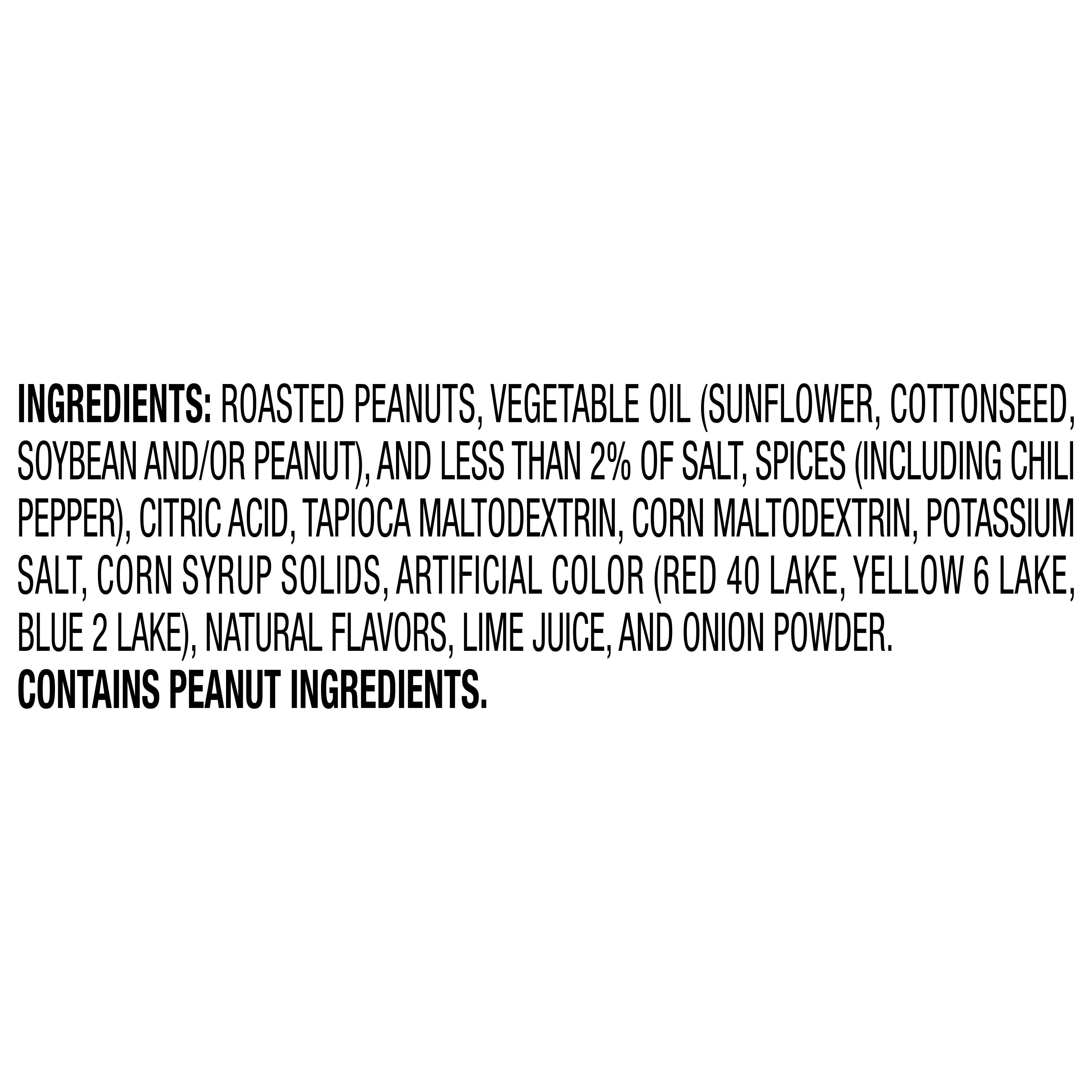 (12 pack) Sabritas Chile and Lime Flavored Peanuts, 7 oz Bag