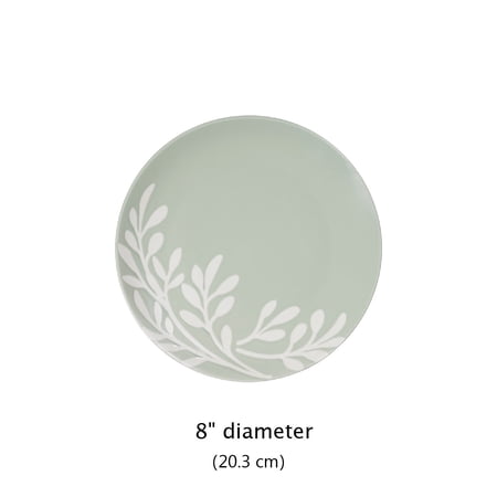 MAINSTAYS EMELIE 12-PIECE STONEWARE DINNERWARE SET GREEN