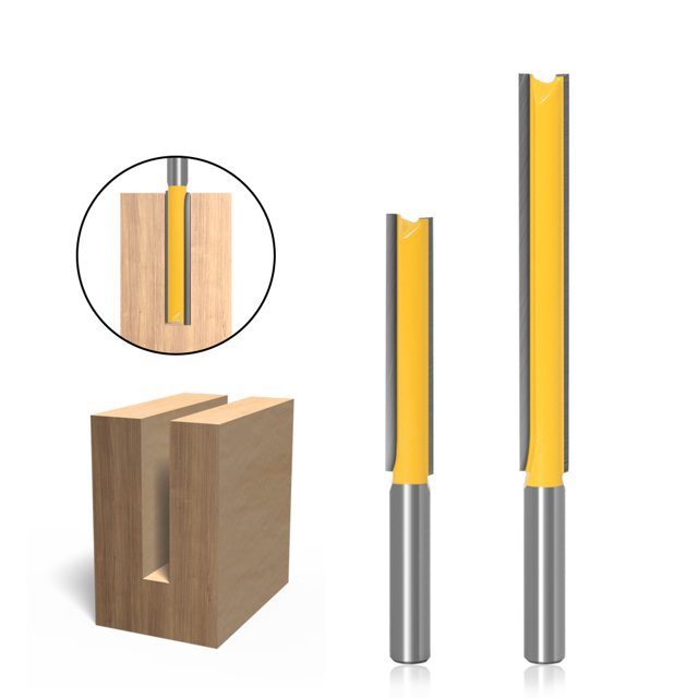 8-Handle Extended Straight Slotting & Edge Trimming Knife Set, 76mm Length, 8*3/8 Inch, High-Quality Durable Material, Ergonomic Design for Easy Manipulation, Ideal for Hardware Applications and