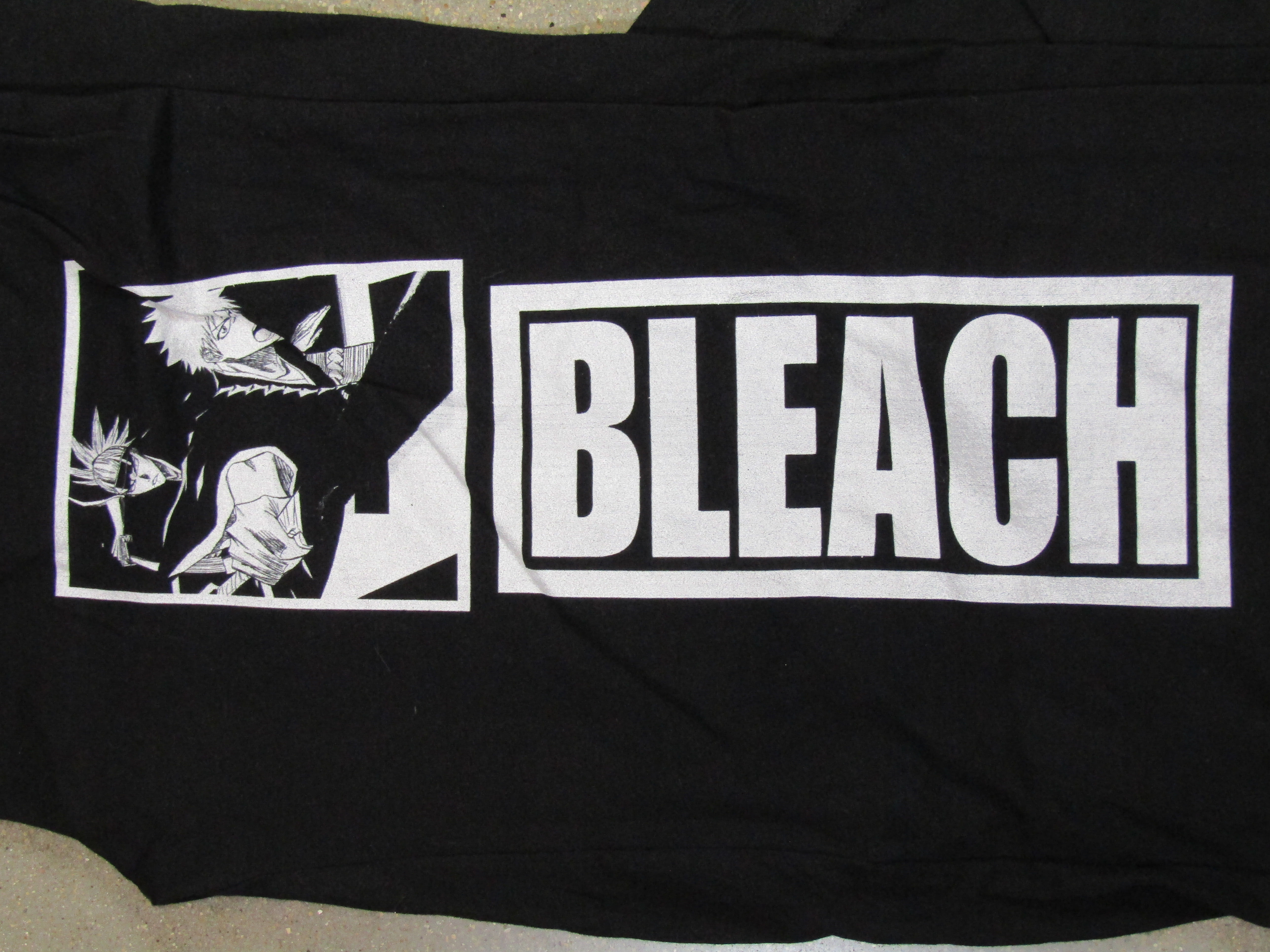 Bleach Anime Cartoon Mens Black Graphic Print Drawstring Sleep Pajama  Pants-XX-Large
