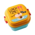 thumbnail image 2 of Oleegame 1PC Produce Storage Cute Animal Children's Snack Box Bento Box Double Lunch Box Yellow, 2 of 6