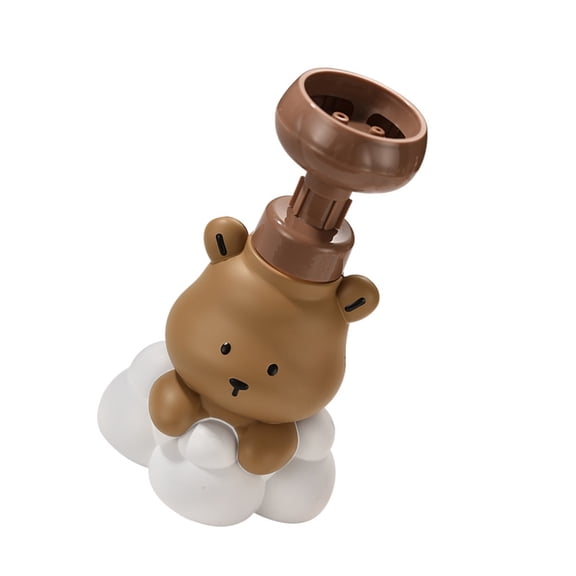 Yammee Cute Bear Foam Pump Dispenser,Foaming Container Foam Dispenser for Liquid Soap, Shower Gels, Skincares Foam Maker