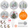 thumbnail image 1 of Kit de bordado Tigeen Winter 5 sets para Navidad para adultos, 1 of 6