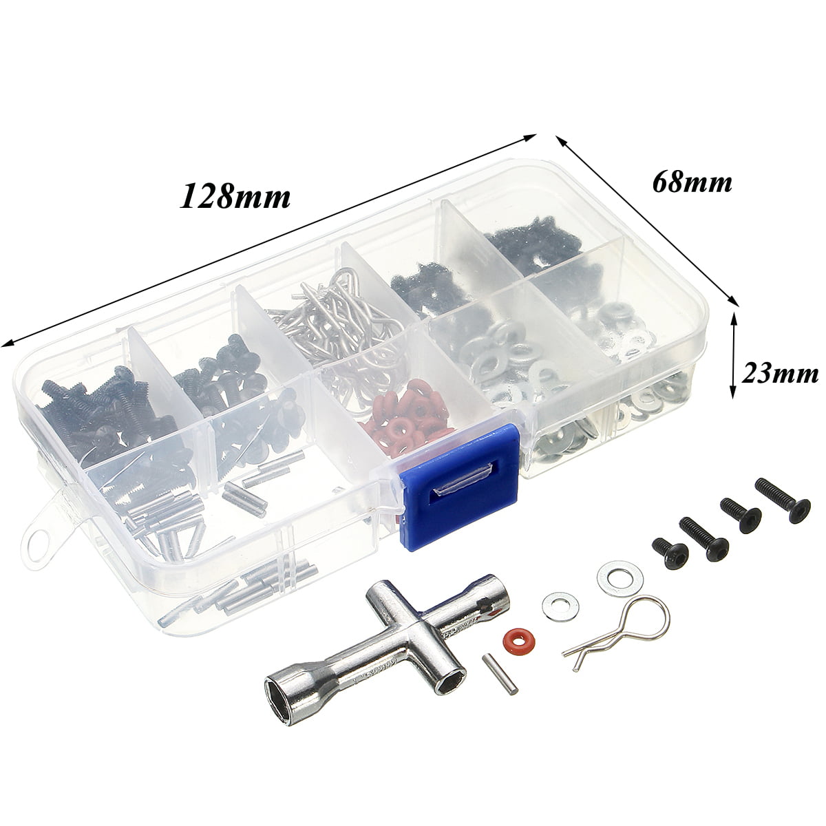 270Pcs/Set Multi Screws Box Repair Tool Kit For 1/10 HSP RC Car DIY Accessories 