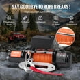 thumbnail image 4 of VEVOR Electric Winch Truck 10,000 lb Synthetic Rope Waterproof Remote Control, 4 of 9