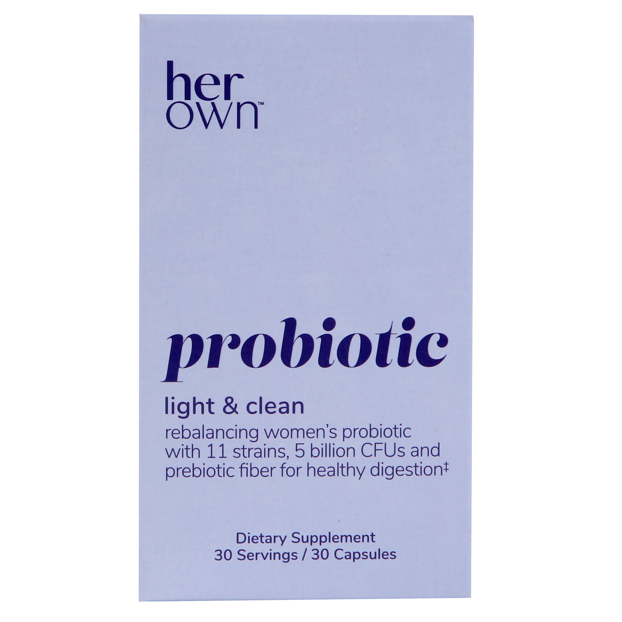 Her Own Probiotic Capsules 11 Prebiotic Strains Inulin Prebiotic 