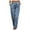 Blue, variant on XFLWAM Women's Joggers Jeans Elastic Waist Drawstring Demin Stretchy Ripped Straight Leg Pants with Pockets Blue S