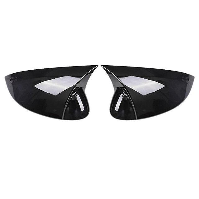 Tapas retrovisores de cuerno de buey YONGSHENG Negro brillante Para Golf 6 Mk6 R20 2009-2013