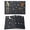 Gray, variant on Modern Black Grey Placemats Set of 4, Japanese Style Moon Stars Minimalism Placemats for Dining Table, Place Mats for Kitchen Tabletop, Waterproof Wipeable Dining Table Mats Set