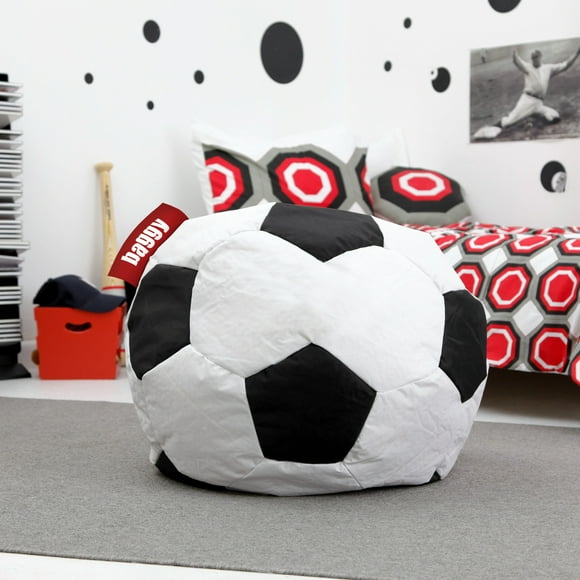 Puff Baggy Soccer Puff Negro 90 x 90 x 60 cm Baggy Puff Baggy Soccer Puff Negro 90 x 90 x 60 cm