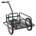 thumbnail image 5 of Barara King Bicycle Trailer with Hitch and 88 lbs, Bike Cargo Trailer for Shopping, Camping, Black, 5 of 8
