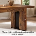 thumbnail image 6 of 70.86-Inch Industrial Dining Table for 6-8 People, Rectangular Heavy Duty Wooden Kitchen Table, 6 of 7