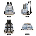 thumbnail image 4 of FORMRS Mini Backpack Purse for Women Travel Daypack Casual Shoulder Bag, Winter Village, 4 of 7