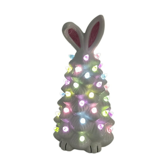 EUDIDV Easter Decor Easter Figurines Bunny Tree Easter Decorations For Indoor Spring Home Bedroom Office Decor,Tabletop Bunny Tree Home Easter Party Supplies