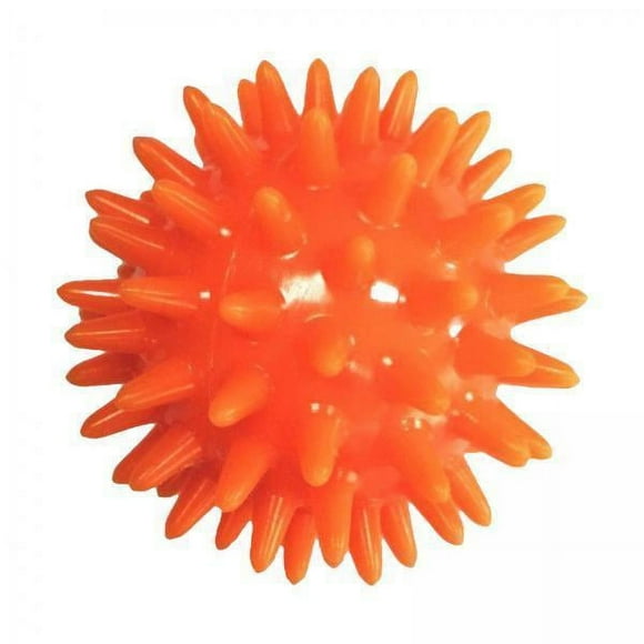Bunblic 2xSpiky Massage Ball Exercise Ball Travel Easy to Carry 6cm Diameter Massage Roller Foot Massage Ball for Feet Soles Head Face Muscles , Orange, 3 3 Pcs