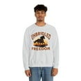 thumbnail image 4 of Adult Women's Horse Running Into Sunset Crewneck Sweatshirt, Quarter Horse, 4 of 7