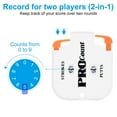 thumbnail image 3 of Golf Score Counter, 2 Digits Scoring Keeper Mini Golf Shot Stroke Counter, White Orange, 3 of 5