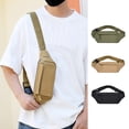 thumbnail image 1 of Sentmoon Chest Bag for Men Sling Bag for Men Crossbody Bag Men Mobile Phone Belt Bag Men Work with Female Thickened Wear Outdoor Cashier Wallet Belt Bag, 1 of 7