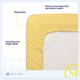 thumbnail image 5 of Sweet Home Collection California King Sheet Sets, Classic 1800 Series Deep Pocket 4 Piece, Luxury Soft Microfiber Bed Sheet Sets, Yellow, 5 of 5