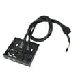 thumbnail image 1 of Panel Frontal del Cubo de 3.5 Pulgadas USB3.0 Hub Alta Velocidad 4 Puertos Adaptador de Soporte Combinado Interno Para Escritorio de PC 3.5 Pulgadas Floppy Bay, 1 of 7