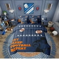 thumbnail image 2 of Erosebridal American Football Bed in a Bag Twin size, Vintage Rugby Bed Set, Soccer Sports Decor, Reversible, 2 of 5