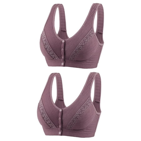 Backless Bra Women No Underwire Bra Feature V-Neck Demi & Balconette Bra Style W-997 Hook and Eye Closure T Shirt Bra Purple S