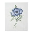thumbnail image 2 of American Art Decor Blue Umbra Flower II Vintage Floral Botanical Embellished Textured Impasto Canvas Wall Art Painting Print - 16x20, 2 of 6